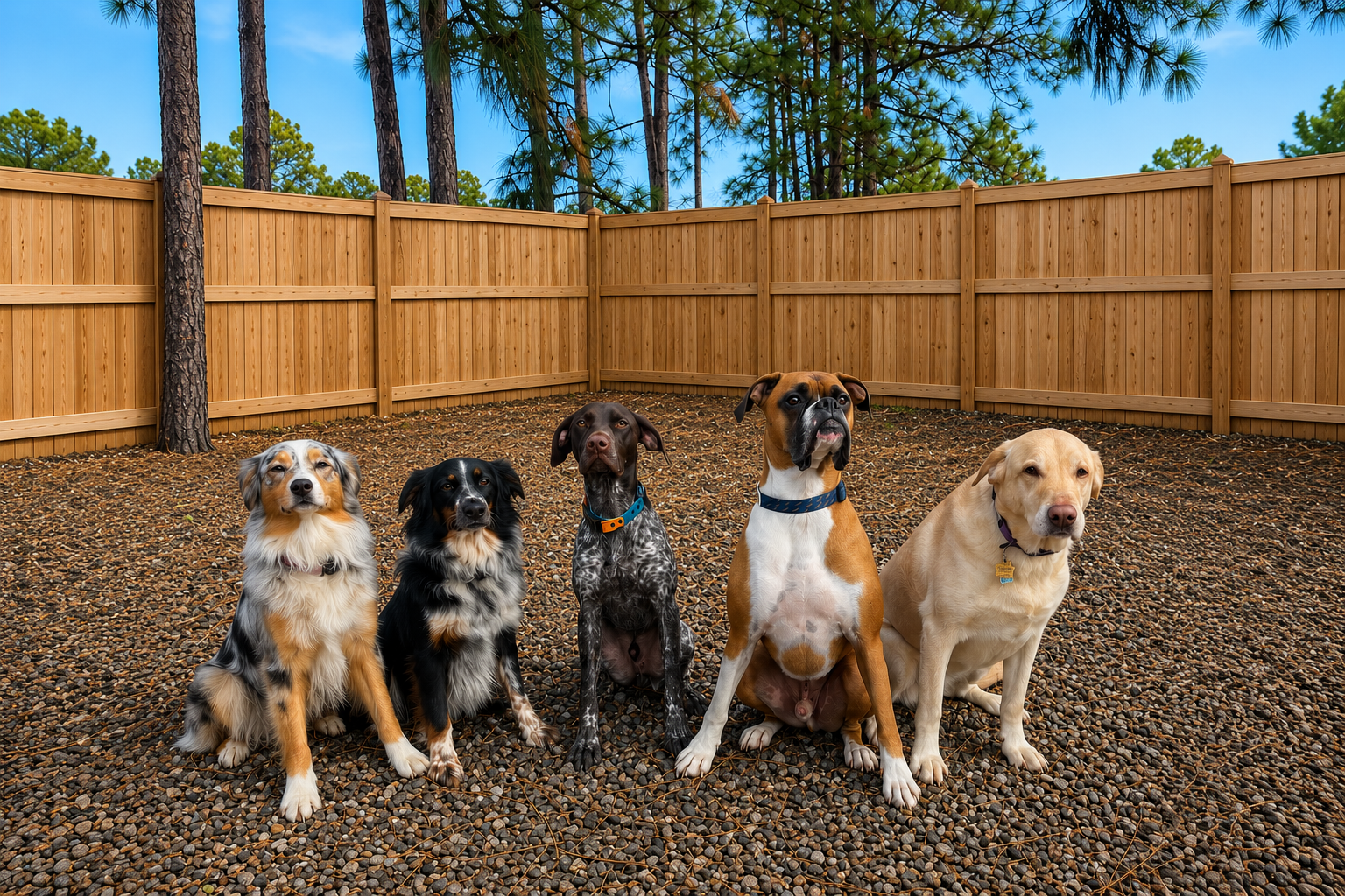 Dogs playing at Southern Pawz